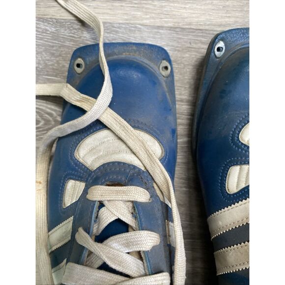 Vintage Adidas St. Moritz Ski Boot Blue White Trefoil Logo 1970s 1980s Rare SZ 9 - Picture 16 of 16